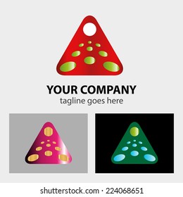 Abstract Business triangle symbol sign 