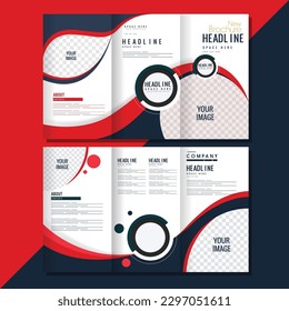Abstract Business Tri-fold Brochure design