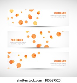 Abstract business vector header or banner