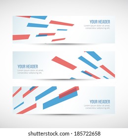 Abstract business vector header or banner