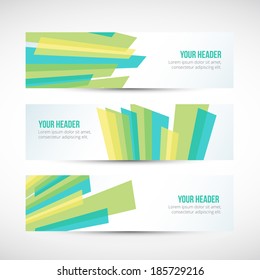 Abstract business vector header or banner