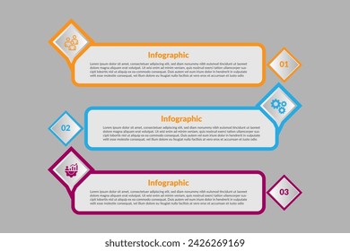 Abstract business vector infographic element design template.