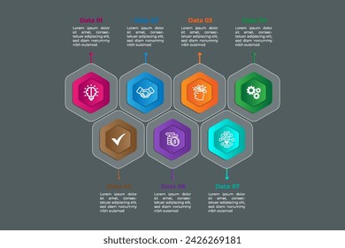 Abstract business vector infographic element design template.