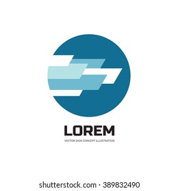 Abstract business vector logo - creative concept illustration. Geometric sign. Design element.