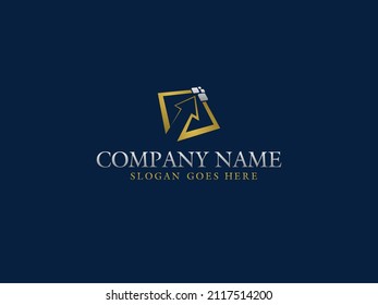 diseño de logotipo de vector de negocio abstracto