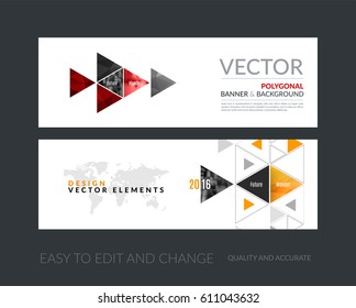Abstract business vector set of modern roll Up Banner stand design template with colourful triangular shapes for exhibition, show, exposition, expo, presentation, parade, events.