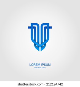 Abstract business vector template design emblem logo, Business technology universal idea, Vector illustration Eps 10