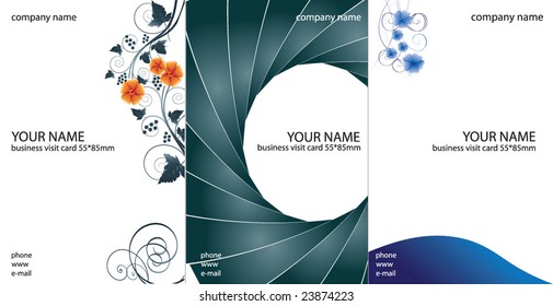 abstract business visit card design. vector