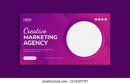 Abstrakter Business-Web-Banner und Vorlage für soziale Medien