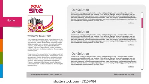 abstract business web site design template, vector illustration.