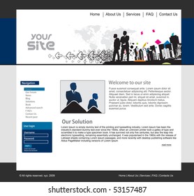 abstract business web site design template, vector illustration.