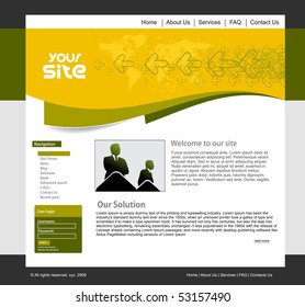 abstract business web site design template, vector illustration.