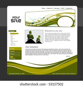 abstract business web site design template, vector illustration.