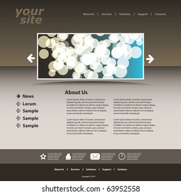 Abstract business web site design template vector