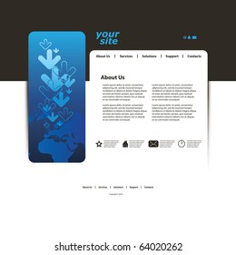 Abstract business web site design template vector