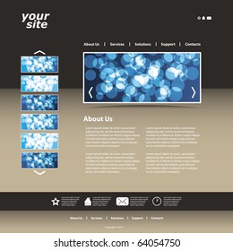 Abstract business web site design template vector