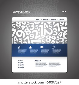 Abstract business web site design template vector