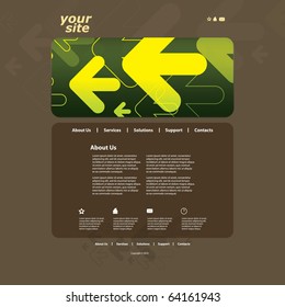 Abstract business web site design template vector