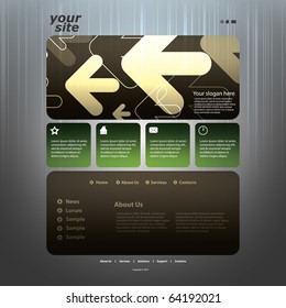 Abstract business web site design template vector