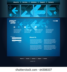 Abstract business web site design template vector
