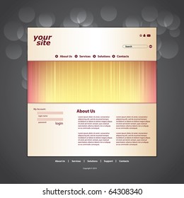 Abstract business web site design template vector
