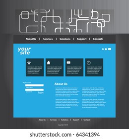 Abstract business web site design template vector
