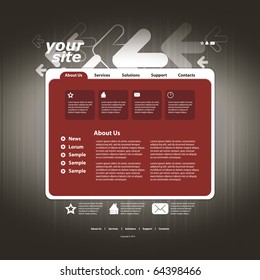 Abstract business web site design template vector