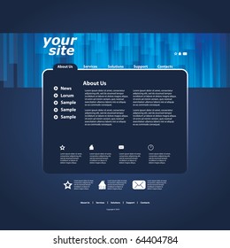 Abstract business web site design template vector