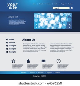 Abstract business web site design template vector