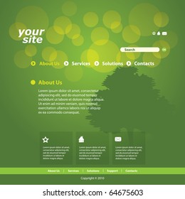 Resumen de la plantilla de diseño de sitios web de negocios vector