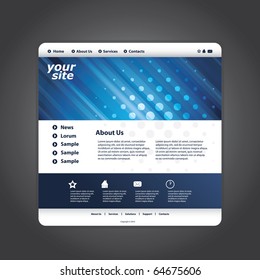 Resumen de la plantilla de diseño de sitios web de negocios vector