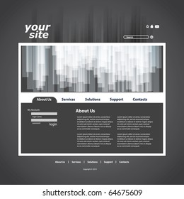 Abstract business web site design template vector