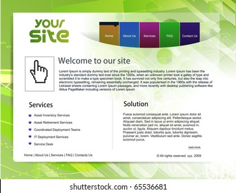 abstract business web site design template, vector illustration.