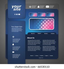 Abstract business web site design template vector