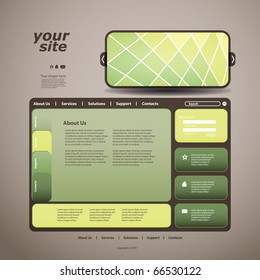 Abstract business web site design template vector