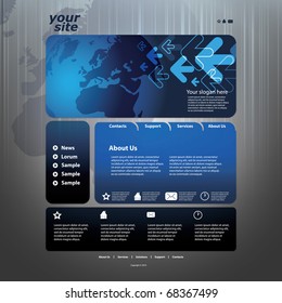 Abstract business web site design template vector