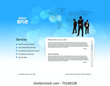 abstract business web site design template, vector illustration.