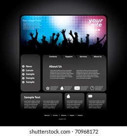 Resumen de la plantilla de diseño de sitios web de negocios vector