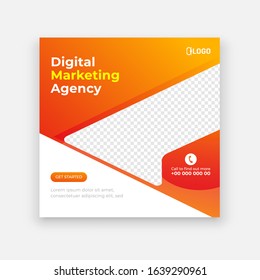 Abstract business web template post for social media template for sale ads