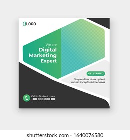 Abstract business web template post for social media template for sale ads