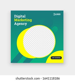 Abstract business web template post for social media template for sale ads