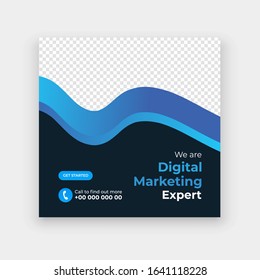 Abstract business web template post for social media template for sale ads