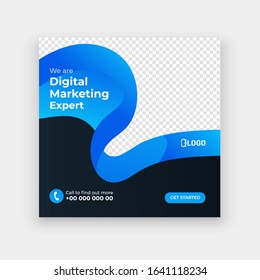 Abstract business web template post for social media template for sale ads