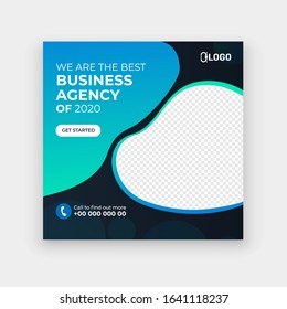 Abstract business web template post for social media template for sale ads