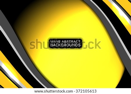 Abstract business yellow background, Vector Illustration