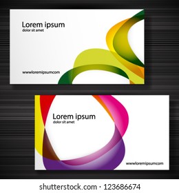 Abstract business-card with forms of empty frames for your card design.