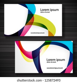 Abstract business-card with forms of empty frames for your card design.
