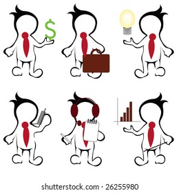 Abstract businessman