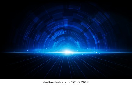 Abstract businessman Key Door open Light technology background Hitech communication concept innovation background vector design. 