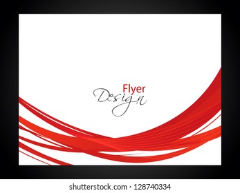 Abstract Bussiness flyer design. Vector illustration